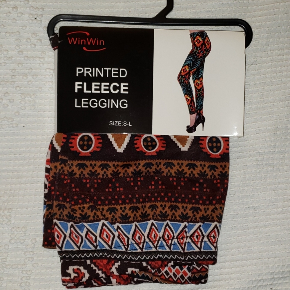 Printed Fleece leggings